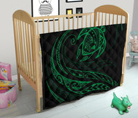 Hawaii Turtle Premium Quilt - Green - Frida Style - Polynesian Pride