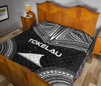 Tokelau Premium Quilt - Tokelau Flag Polynesian Chief Black Version - Polynesian Pride