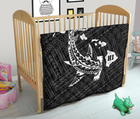 Hawaii Shark White Polynesian Premium Quilt - Polynesian Pride