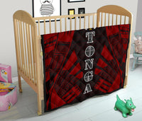 Tonga Premium Quilt - Tonga Coat Of Arms Polynesian Red Tattoo - Polynesian Pride
