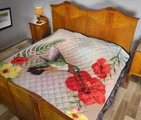 Hibiscus Bird Premium Quilt - Polynesian Pride