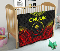 Chuuk Premium Quilt - Chuuk Flag Polynesian Chief Reggae Version - Polynesian Pride