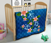 Turtle Polynesian Plumeria Premium Quilt - Polynesian Pride