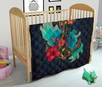 Hawaiian Plumeria Hibiscus Anchor Galaxy Premium Quilt - Polynesian Pride
