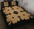 Hawaiian Quilt Bed Set Royal Pattern - Black and Gold - O3 Style Gold - Polynesian Pride