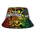 Marshall Islands Custom Personalised Bucket Hat - Rainbow Polynesian Pattern Crest Unisex Universal Fit Reggae - Polynesian Pride