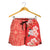 Hawaii Hibiscus Flower Polynesian Women's Shorts - Curtis Style - Orange - Polynesian Pride