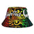 Pohnpei Custom Personalised Bucket Hat - Rainbow Polynesian Pattern Unisex Universal Fit Reggae - Polynesian Pride