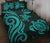 Vanuatu Quilt Bed Set - Turquoise Tentacle Turtle Turquoise - Polynesian Pride