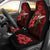 Hawaii Red Hibiscus Humming Bird Car Seat Covers Universal Fit Red - Polynesian Pride