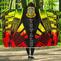 Tuvalu Hooded Blanket - Polynesian Tattoo Reggae Hooded Blanket Reggae - Polynesian Pride