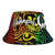 Pohnpei Bucket Hat - Rainbow Polynesian Pattern Unisex Universal Fit Reggae - Polynesian Pride