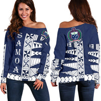 Samoa Polynesian Women's Sweater Blue - Polynesian Pride