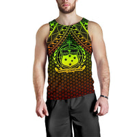 Polynesian Samoa Men's Tank Top - Reggae Vintage Polynesian Patterns - Polynesian Pride
