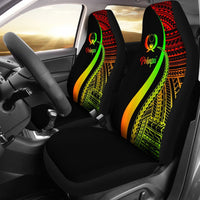 Pohnpei Car Seat Covers - Reggae Polynesian Tentacle Tribal Pattern Universal Fit Reggae - Polynesian Pride