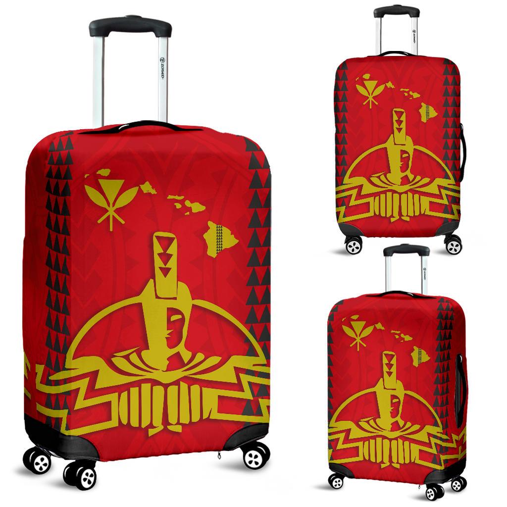 Hawaii King Luggage Covers Red - Polynesian Pride