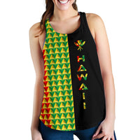 Hawaii Kakau Kanaka Maoli Women's Tank Top The Half - Polynesian Pride