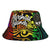 Marshall Islands Bucket Hat - Rainbow Polynesian Pattern Crest Unisex Universal Fit Reggae - Polynesian Pride