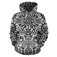 Polynesian Zip up Hoodie Tribal 18 - Polynesian Pride