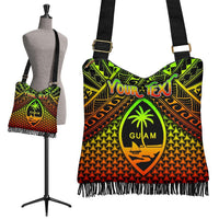 Polynesian Guam Personalised Crossbody Boho Handbag - Reggae Vintage Polynesian Patterns - Polynesian Pride