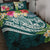 Tonga Polynesian Quilt Bed Set - Summer Plumeria (Turquoise) Turquoise - Polynesian Pride