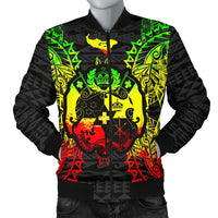 Tonga Polynesian Men's Bomber Jacket Map Reggae Reggae - Polynesian Pride