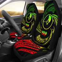 Yap Polynesian Car Seat Covers - Reggae Tribal Wave Universal Fit Reggae - Polynesian Pride