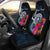 Northern Mariana Islands Polynesian Custom Personalised Car Seat Covers - Tropical Flower Universal Fit Blue - Polynesian Pride