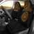 American Samoa Custom Personalised Car Seat Covers - American Samoa Seal Polynesian Gold Horizontal Universal Fit Black - Gold - Polynesian Pride