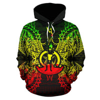 Vanuatu Polynesian ll Over Hoodie Map Reggae - Polynesian Pride