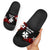 Wallis and Futuna Rugby Slide Sandals Unique Vibes Red - Polynesian Pride