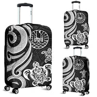 Tahiti Polynesian Luggage Covers - White Tentacle Turtle White - Polynesian Pride