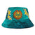 Tahiti Polynesian Bucket Hat - Manta Ray Ocean Unisex Universal Fit Blue - Polynesian Pride