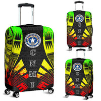 Northern Mariana Islands Luggage Cover - Polynesian Tattoo Reggae Reggae - Polynesian Pride