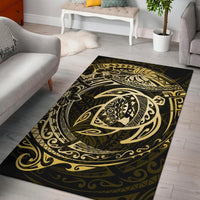 Hawaiian Map Turtle Polynesian Circle Rug AH Rug Yellow - Polynesian Pride