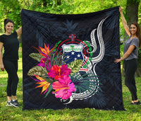 Samoa Polynesian Premium Quilt - Tropical Flowers - Polynesian Pride