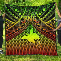 Polynesian Papua New Guinea Premium Quilt - Reggae Vintage Polynesian Patterns - Polynesian Pride