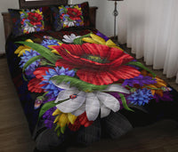 Blooming Flower Quilt Bed Set - Polynesian Pride