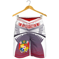 Tonga Polynesian Men Shorts - White Tattoo - Polynesian Pride
