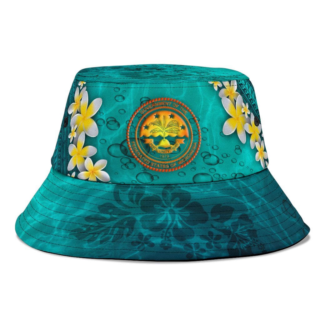 Federated States Of Micronesia Bucket Hat - Manta Ray Ocean Unisex Universal Fit Blue - Polynesian Pride