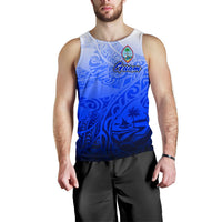 Guam Polynesian Men's Tank Top - Tribal Tattoo With Seal - Polynesian Pride