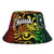 Chuuk Bucket Hat - Rainbow Polynesian Pattern Unisex Universal Fit Reggae - Polynesian Pride