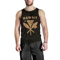 Hawaii Kanaka Polynesian Men's Tank Top Gold - Polynesian Pride