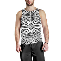 Polynesian Men Tank Top 18 Black-White - Polynesian Pride