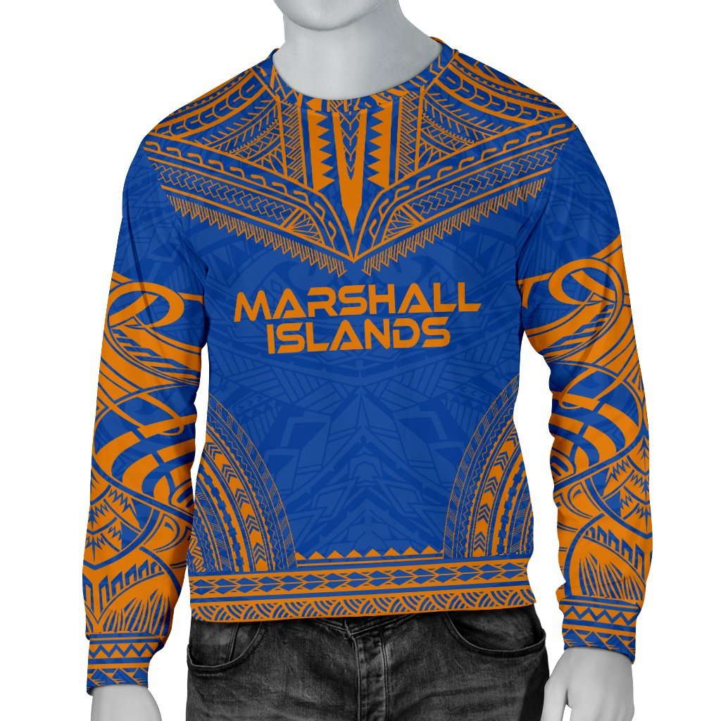 Marshall Islands Sweater - Polynesian Chief Flag Version Unisex White - Polynesian Pride