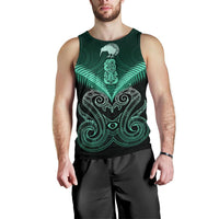 Maori Manaia New Zealand Men Tank Top Turquoise Turquoise - Polynesian Pride