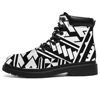 Polynesian 44 Season Boots - Polynesian Pattern Black - Polynesian Pride