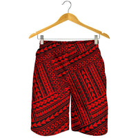 Polynesian Nation Red Men's Short - Polynesian Pride