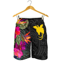 Papua New Guinea All Over Print Men's Shorts - Hibiscus Polynesian Pattern - Polynesian Pride