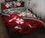 Dab Trend Style Rugby Quilt Bed Set Wallis And Futuna Red - Polynesian Pride